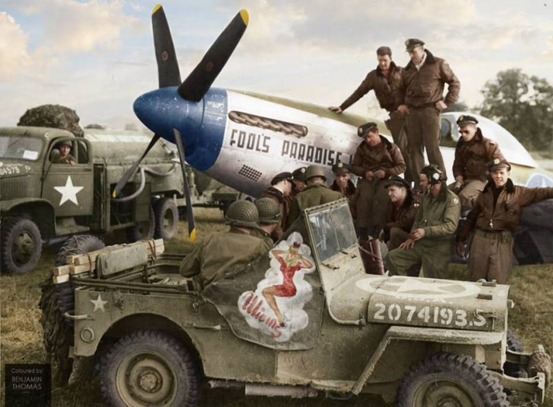 World War II (colorization) - Allies, The Second World War, Old photo, , , Longpost, Europe