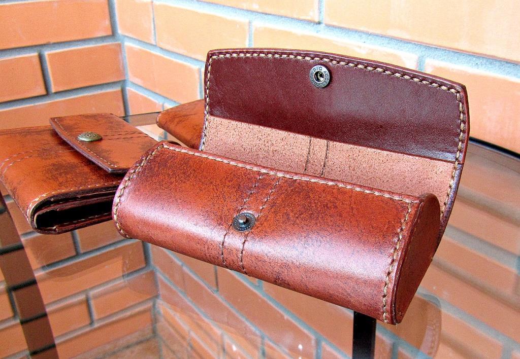 Set - relevance today!? - My, Handmade, Leather, Сумка, Wallet, Craft, Longpost