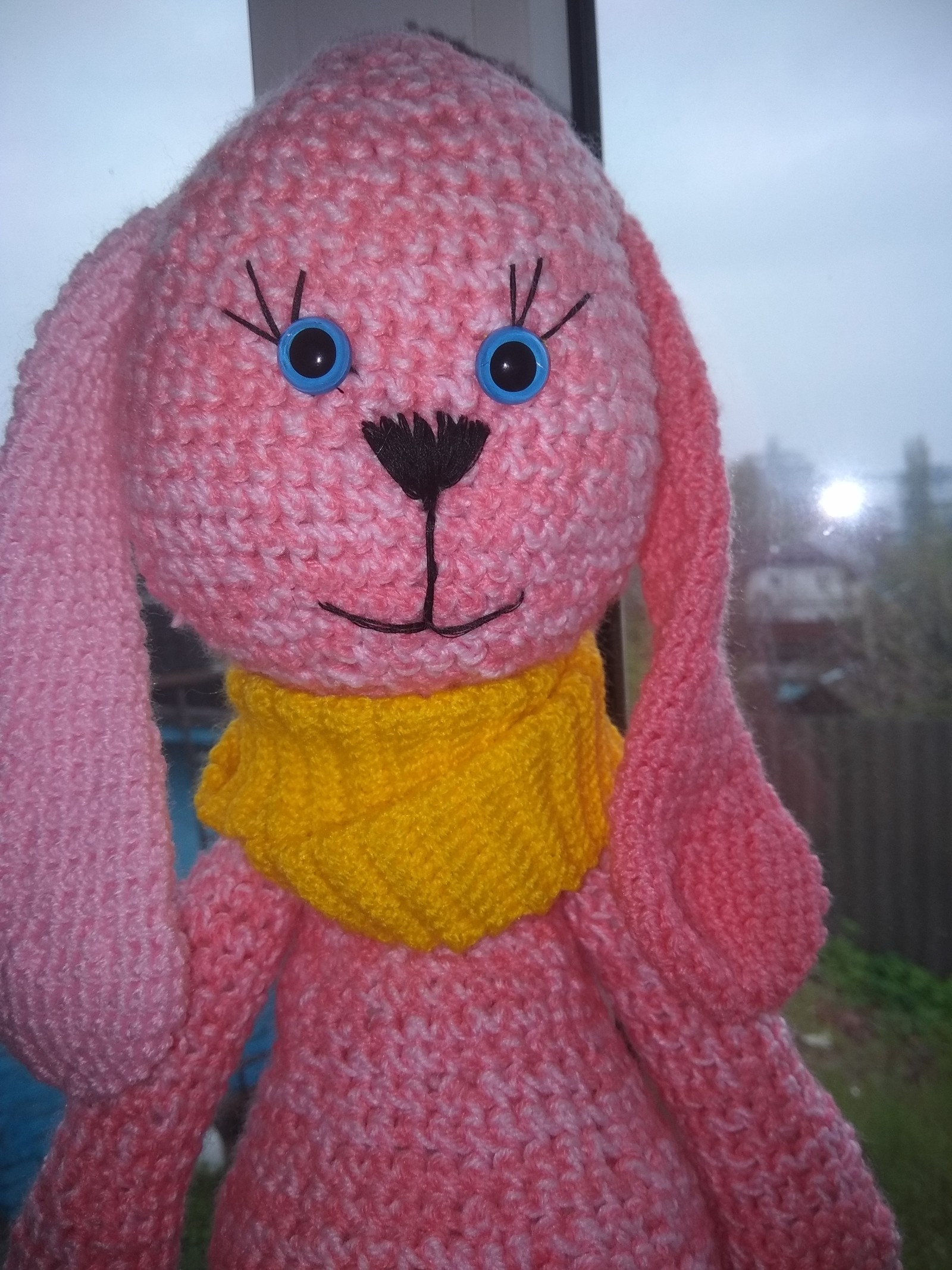 Bunny - My, Hare, Crochet, Knitted toys, Amigurumi, Longpost