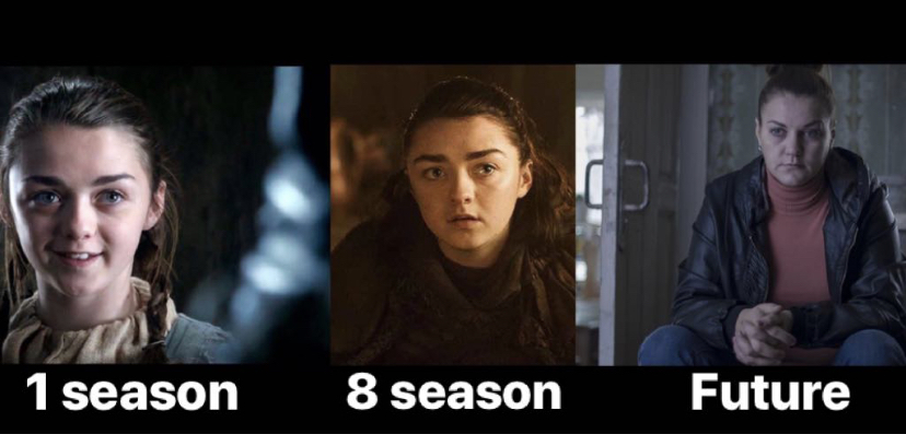 Nothing is eternal. Evolution of Arya Stark - My, Game of Thrones season 8, Arya stark, , House arrest, Game of Thrones