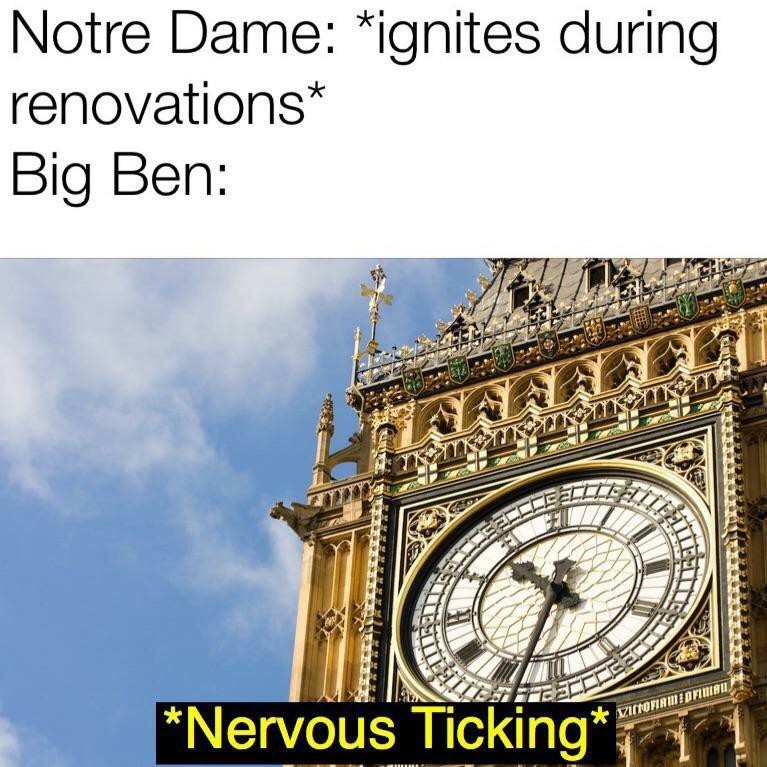 Who is next? - Reddit, Humor, Fire of Notre Dame de Paris, Tick