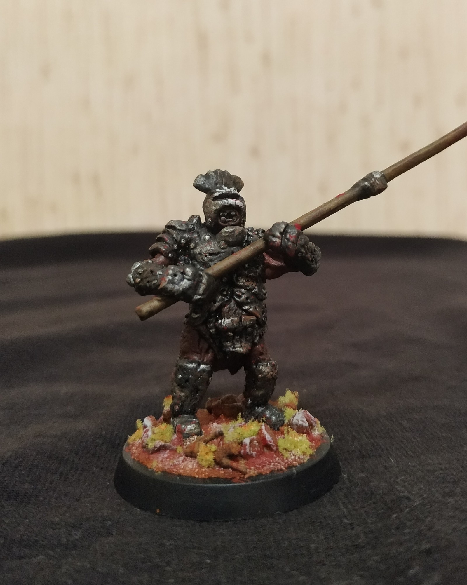 Uruk-hai (lord of the rings) - My, Miniature, 28mm, Lord of the Rings, , Handmade, Лепка, Wargame, Longpost