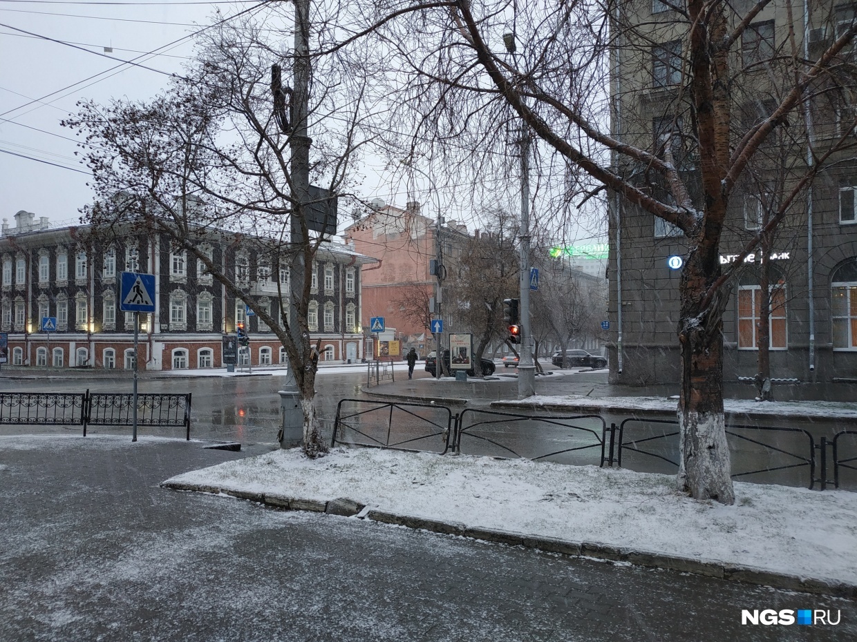 Winter again: snowfalls returned to Novosibirsk - Novosibirsk, Snow, Weather, April, Longpost, The photo