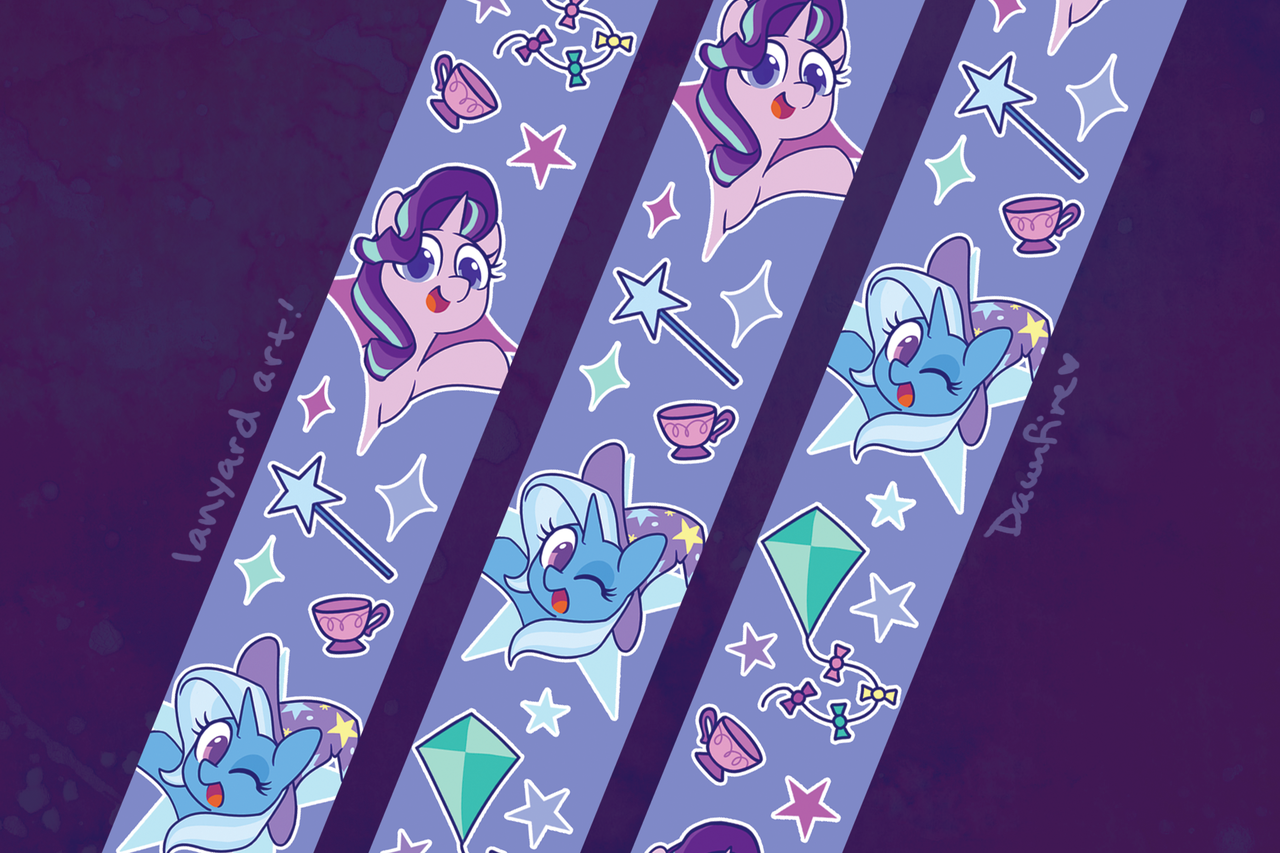 The Lanyard Art - My little pony, Mane 6, Trixie, Starlight Glimmer, Celebi-Yoshi