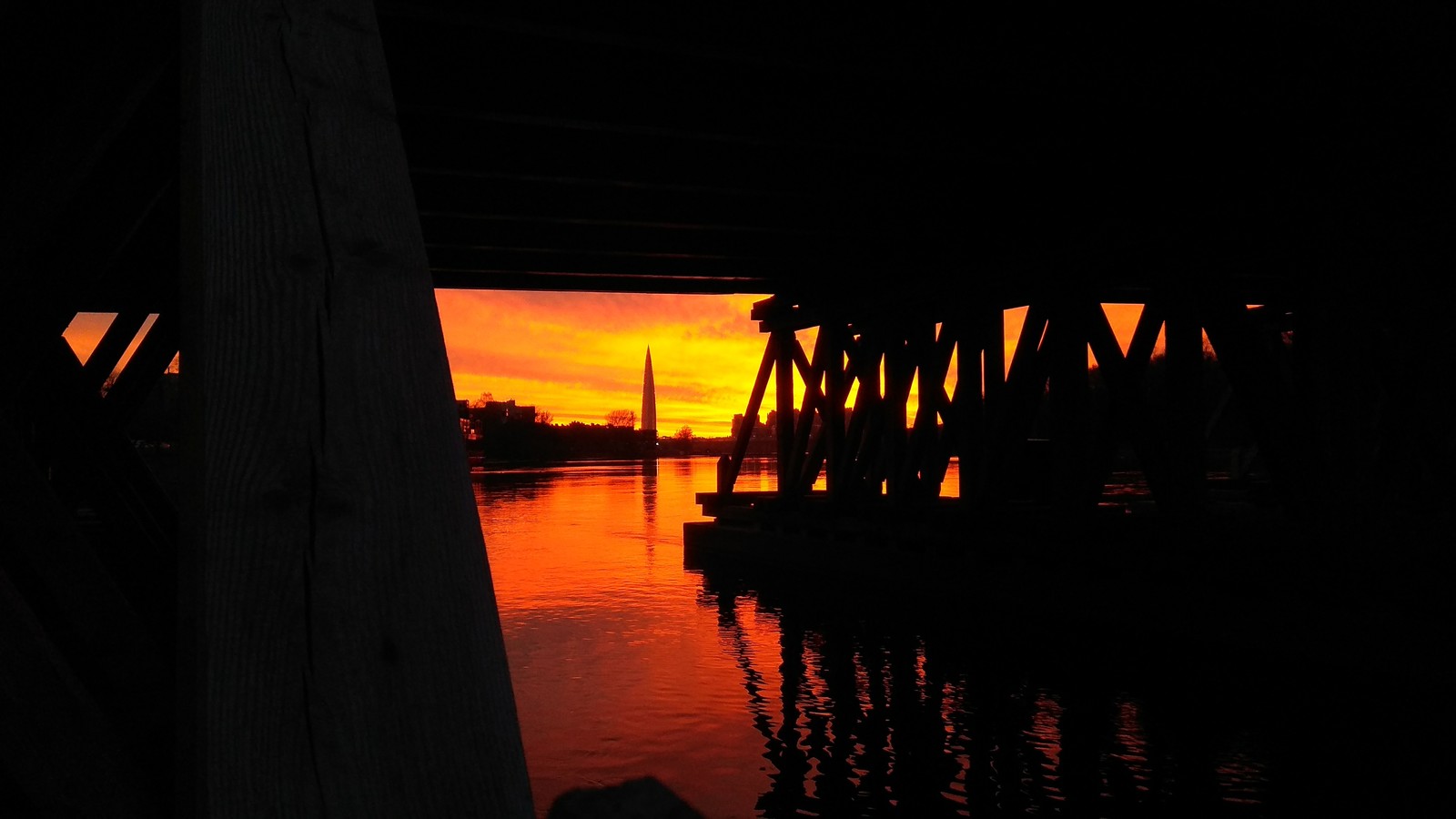 The city of Petra in red.. - Saint Petersburg, Sunset, Red Sky, Spring, Walk, Romance, Sky