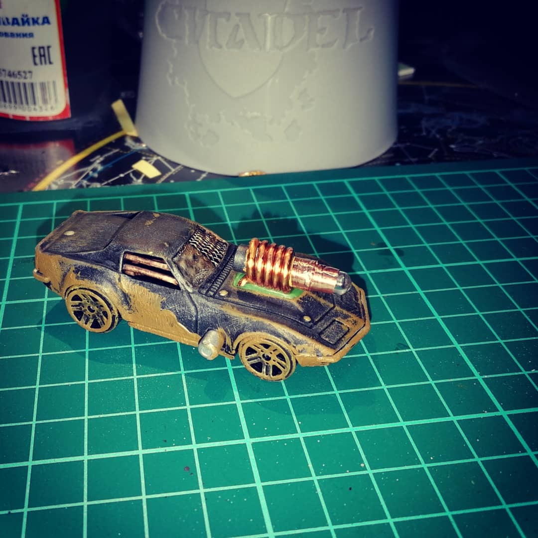 Воин дороги. - Моё, Gaslands, Игровые модели, Hot wheels, Конверсия, Фотография, Настольные игры, Длиннопост