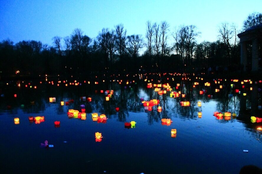 Water Lantern Festival in St. Petersburg - The festival, Water lanterns, Longpost