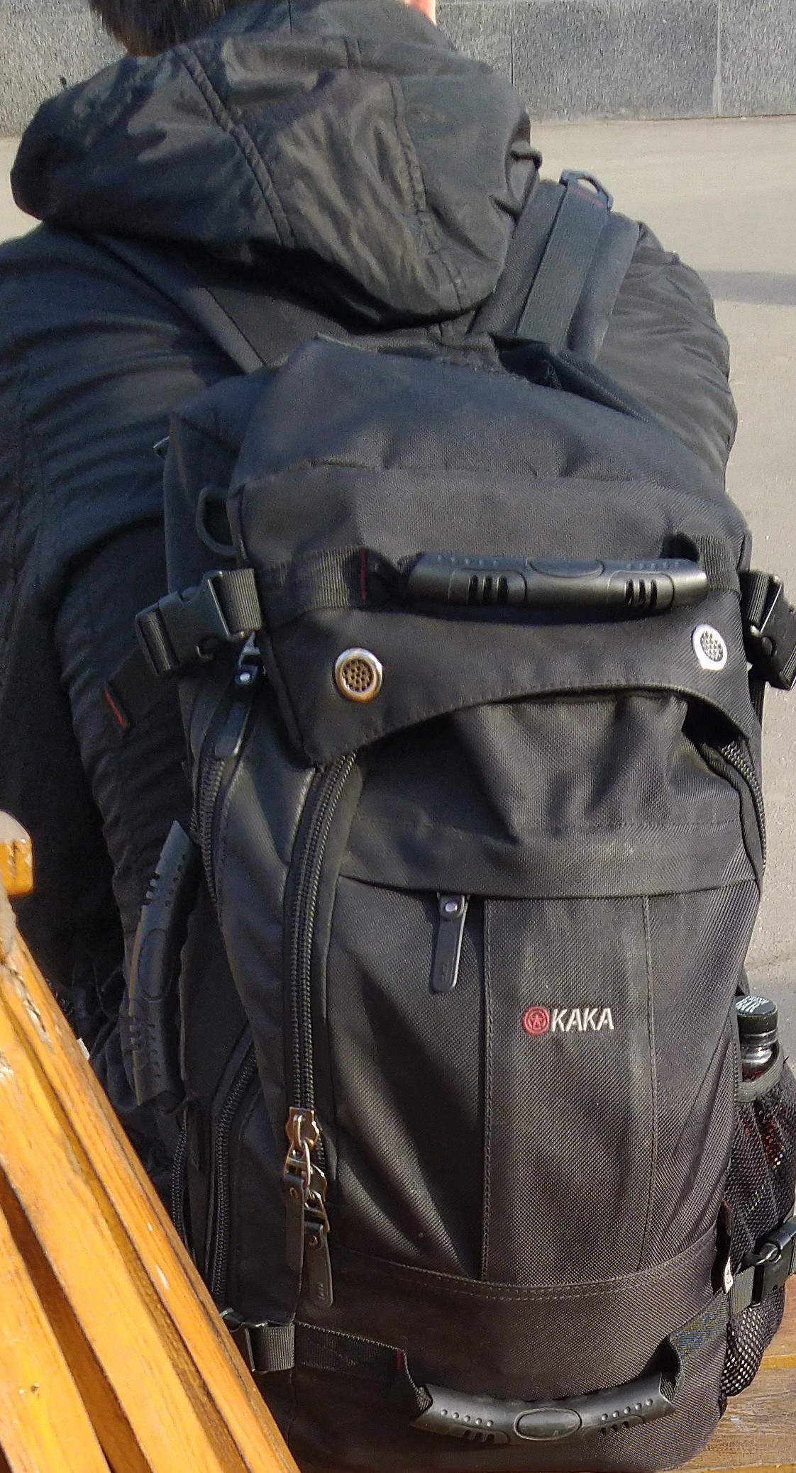 Hey guy! - Backpack, Inscription, Didn't notice