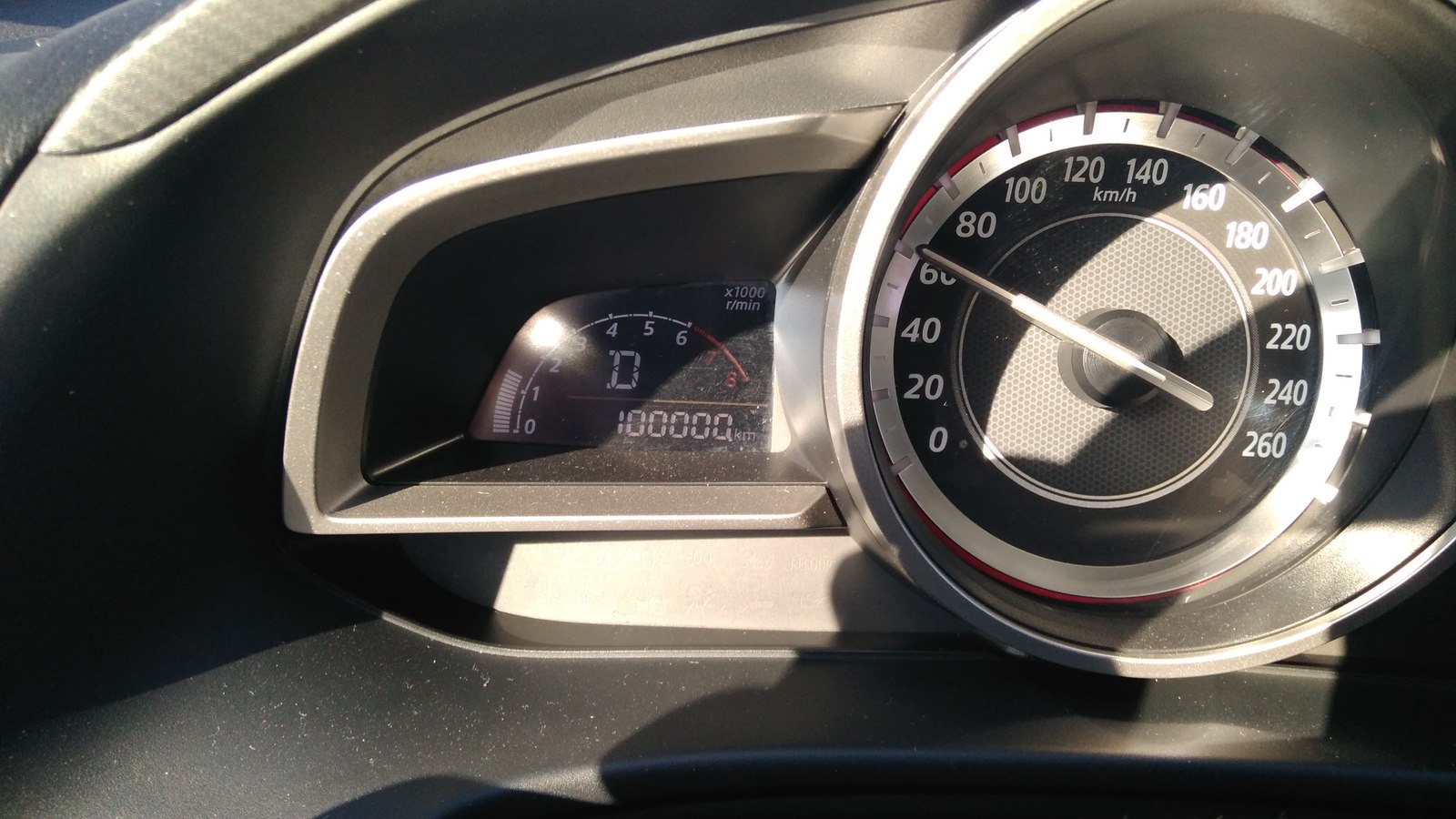 My car has an anniversary. - My, Lucky moment, Mileage, , Auto, Tag