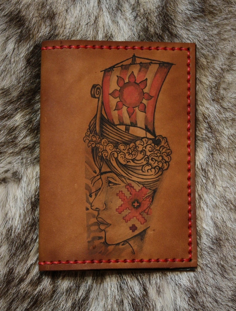 Unique handmade covers! - My, Cover, , Handmade, Leather, Needlework, Slavs, Slavic gods, Paganism, Longpost