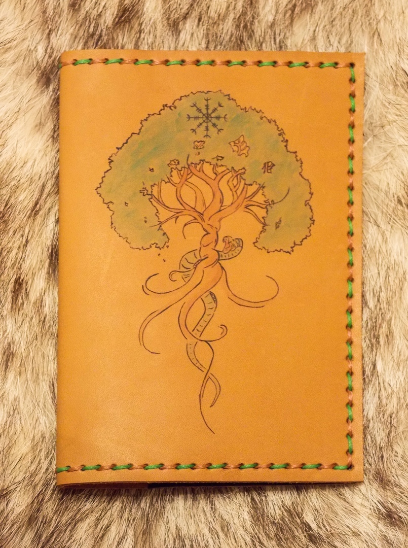 Unique handmade covers! - My, Cover, , Handmade, Leather, Needlework, Slavs, Slavic gods, Paganism, Longpost