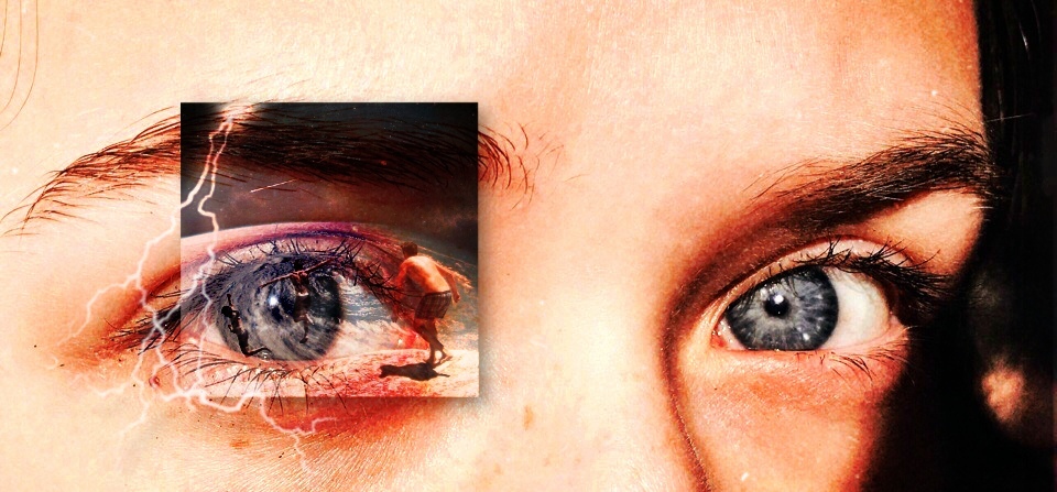 My author's eye shot and processing :) - My, Eyes, Photoshop, Photoshop master