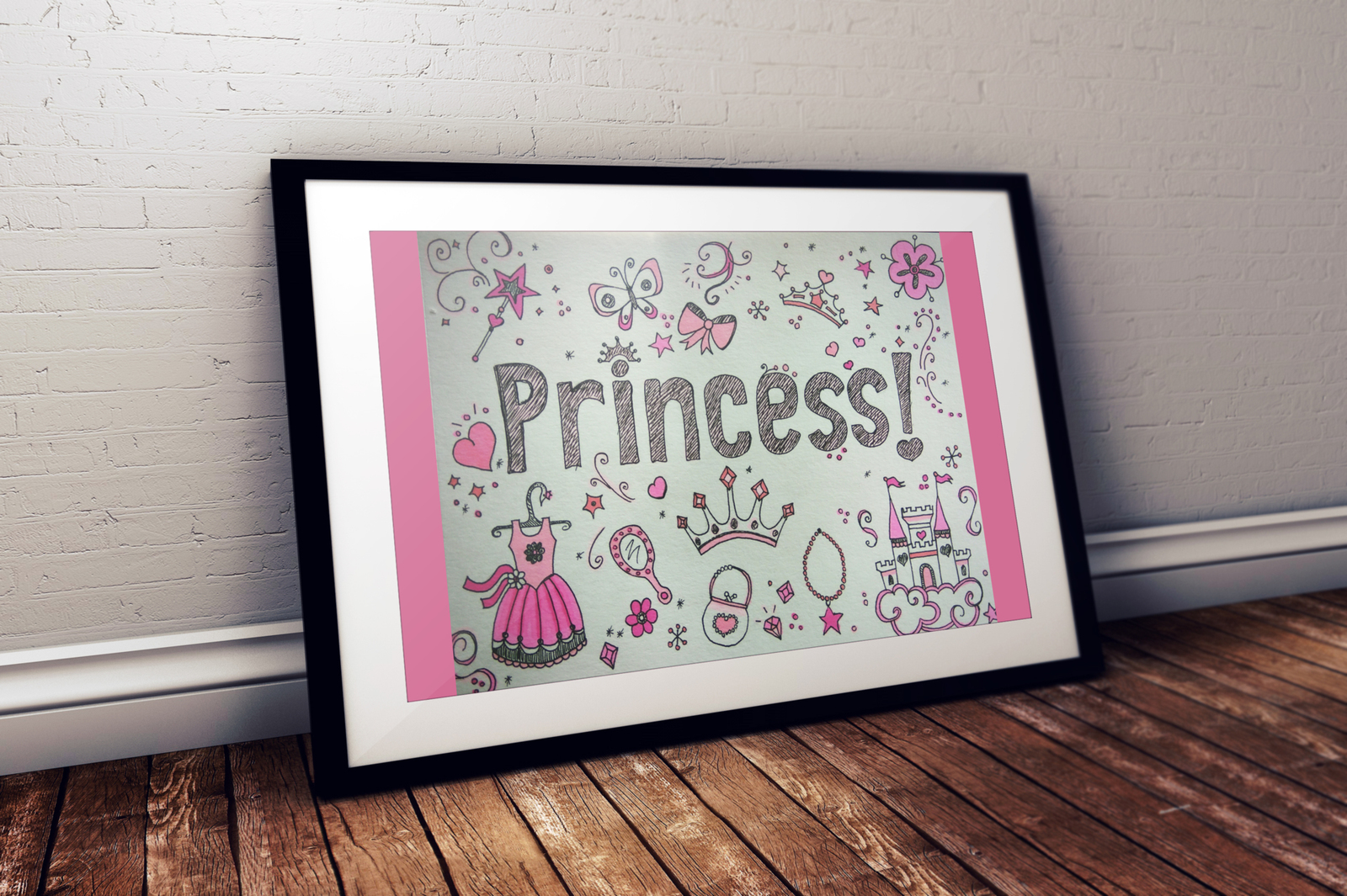 Princess - My, Princess, Sket, Drawing, Alcohol markers, Poster, Longpost