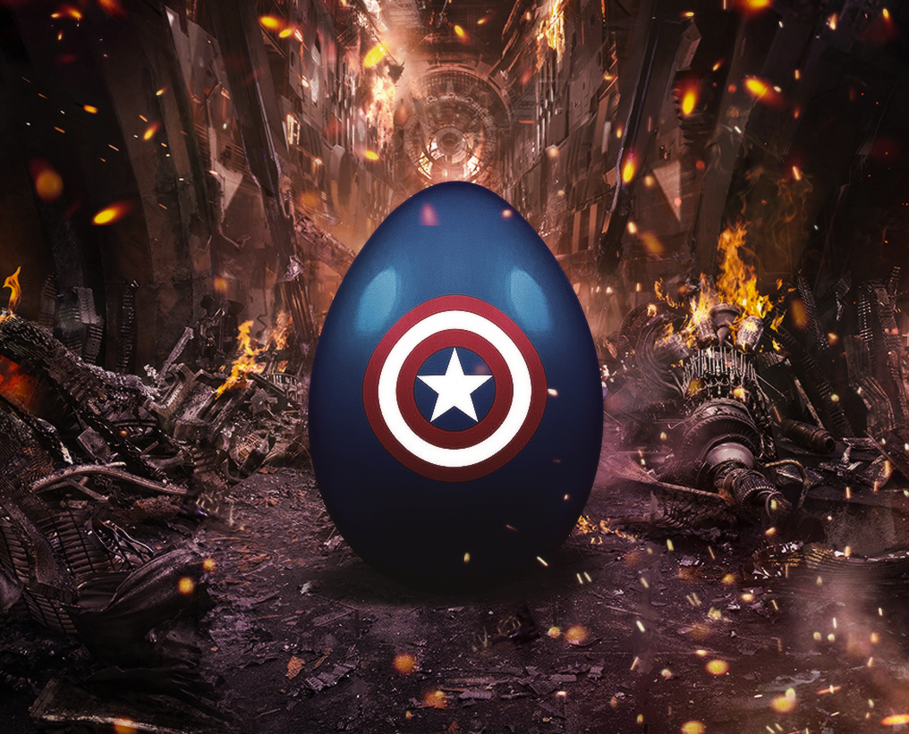 Easter, general gathering! - My, Avengers, Avengers Endgame, Marvel, iron Man, Captain America, Black Panther, Captain Marvel, Hulk, Longpost