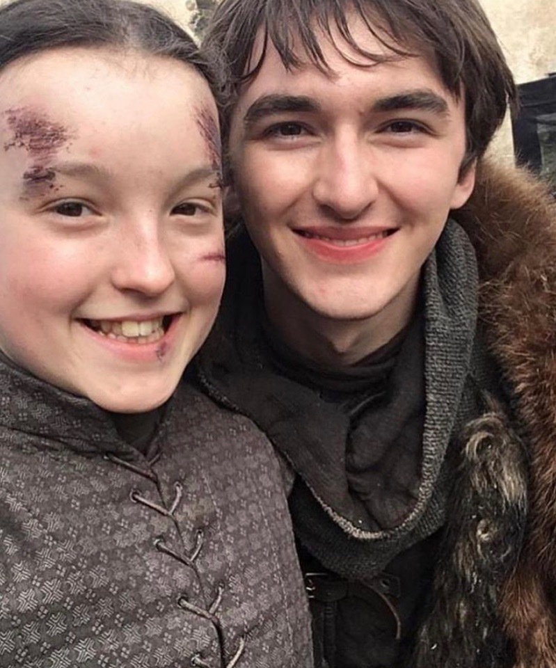 The most ferocious warrior of the army of the North behind the scenes - Game of Thrones, Game of Thrones season 8, Spoiler, Bella Rumsey, Photos from filming, Isaac Hempstead-Wright, Longpost