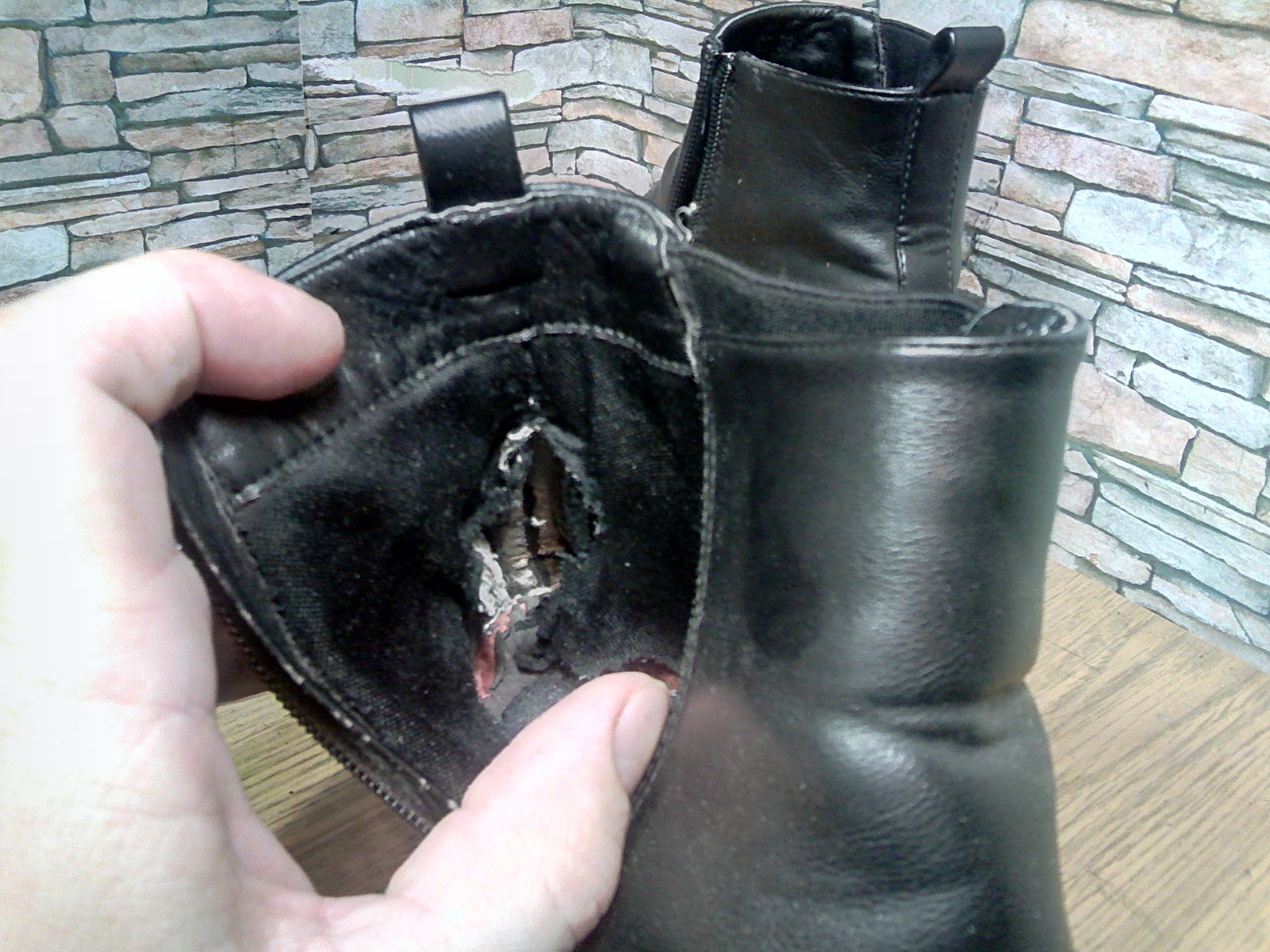 Replacing a hard back in a pair of leatherette. - My, Shoe repair, Work, Backdrops, Longpost