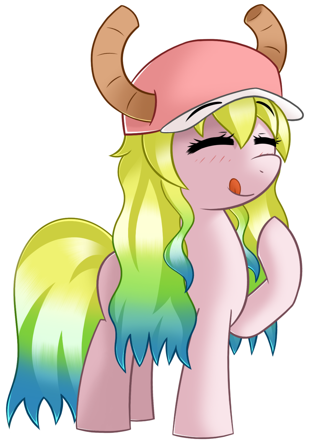 Draponi? - Kobayashi-san chi no maidragon, Tooru, Lucoa, My little pony, Crossover, Art, Longpost