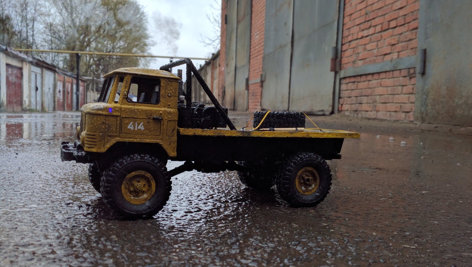 GAZ-66 in scale 1:16 - My, Wpl, Radio controlled models, , Gaz-66, Longpost