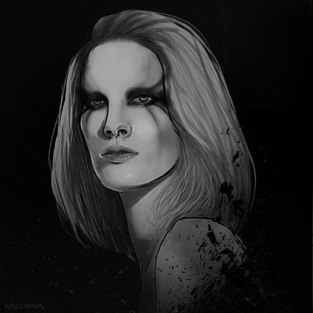 Daria Sitnikova (@dsahs) - Models, Drawing, Black and white, Beautiful girl