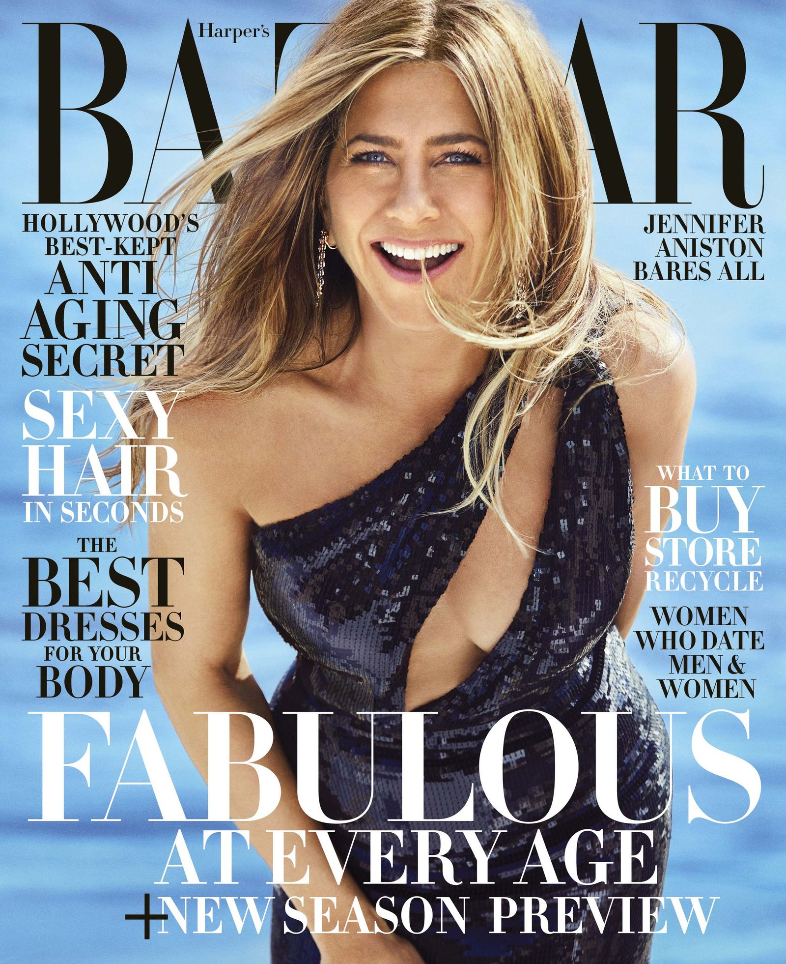 Jennifer Aniston Harper's Bazaar US June-July 2019 - Jennifer Aniston, The photo, Longpost, Celebrities