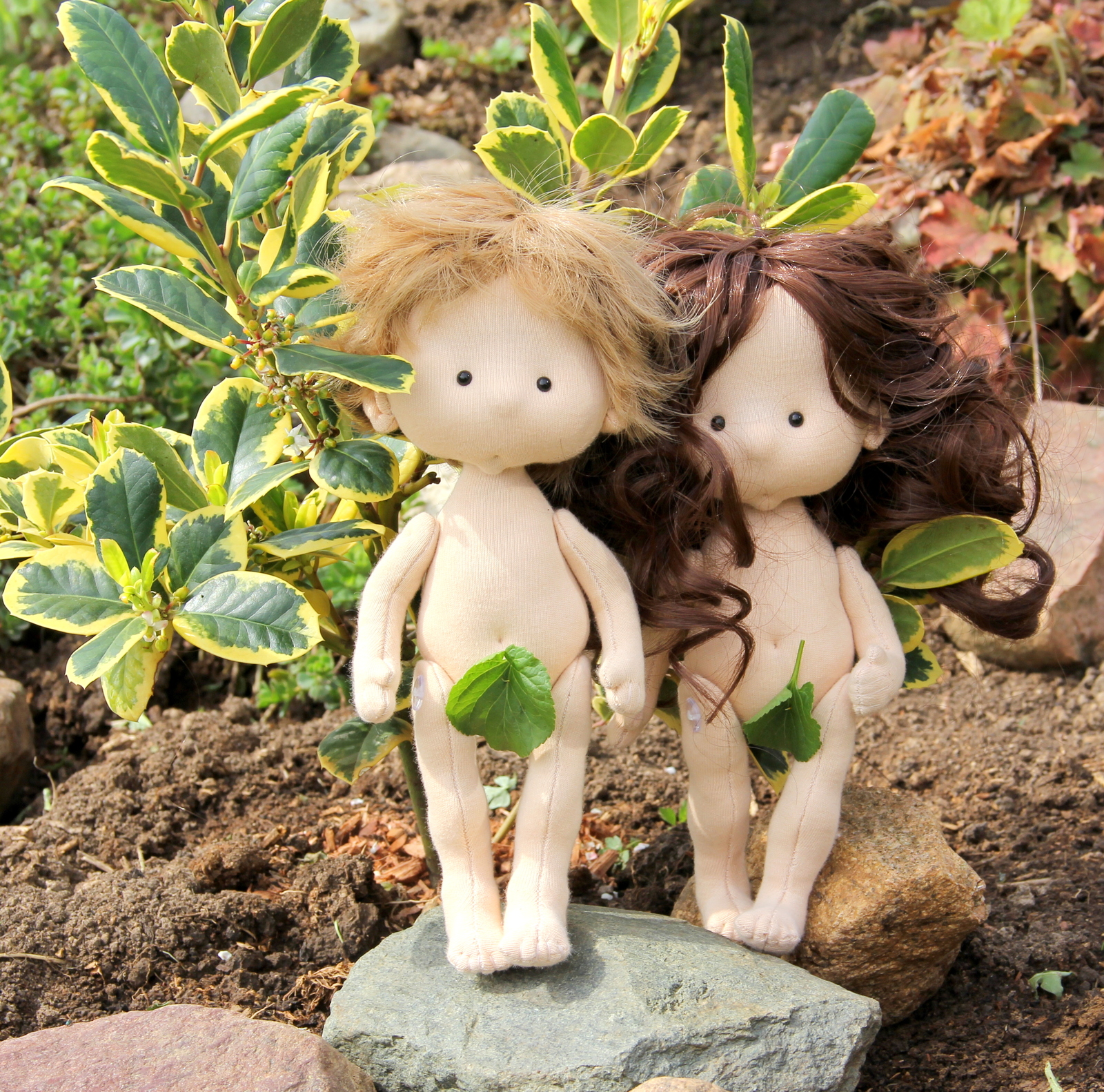 The first dolls on earth) - My, Handmade dolls, Needlework without process, Textile doll, Longpost