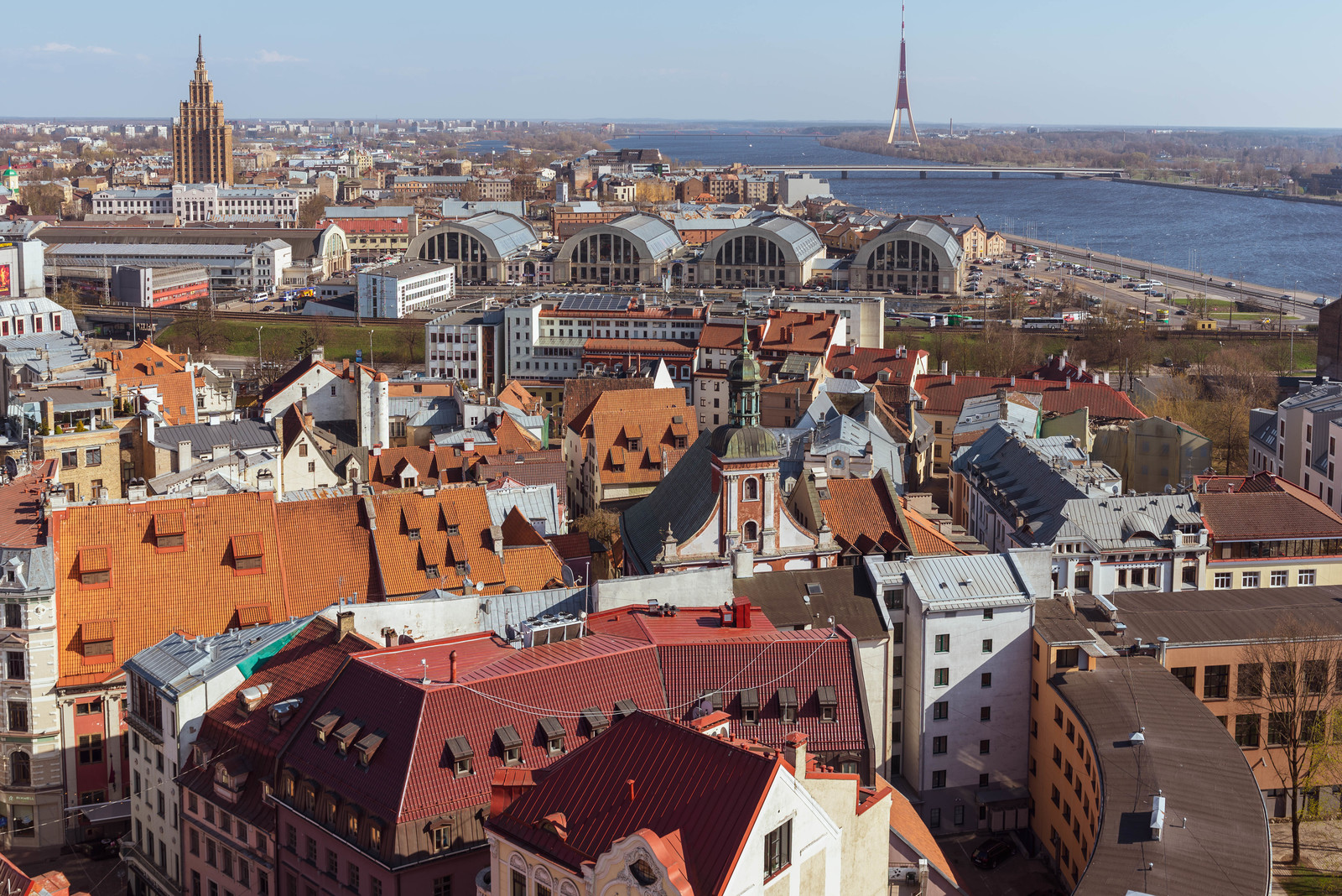 Panorama of Riga - My, Riga, Latvia, Панорама, Spring, Old city, Amateur photography, Longpost