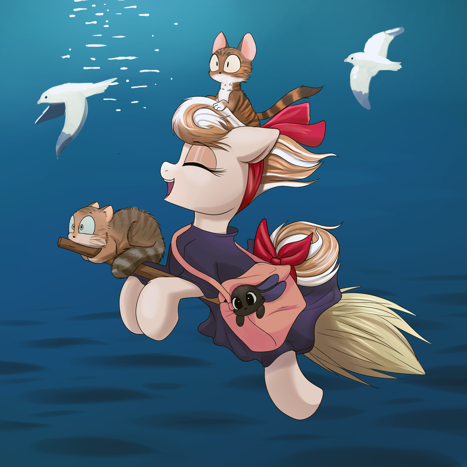 Cinnamon Spangled's Delivery Service - My little pony, Kiki's delivery service, , Crossover, Original character, Anime, Ravensunart