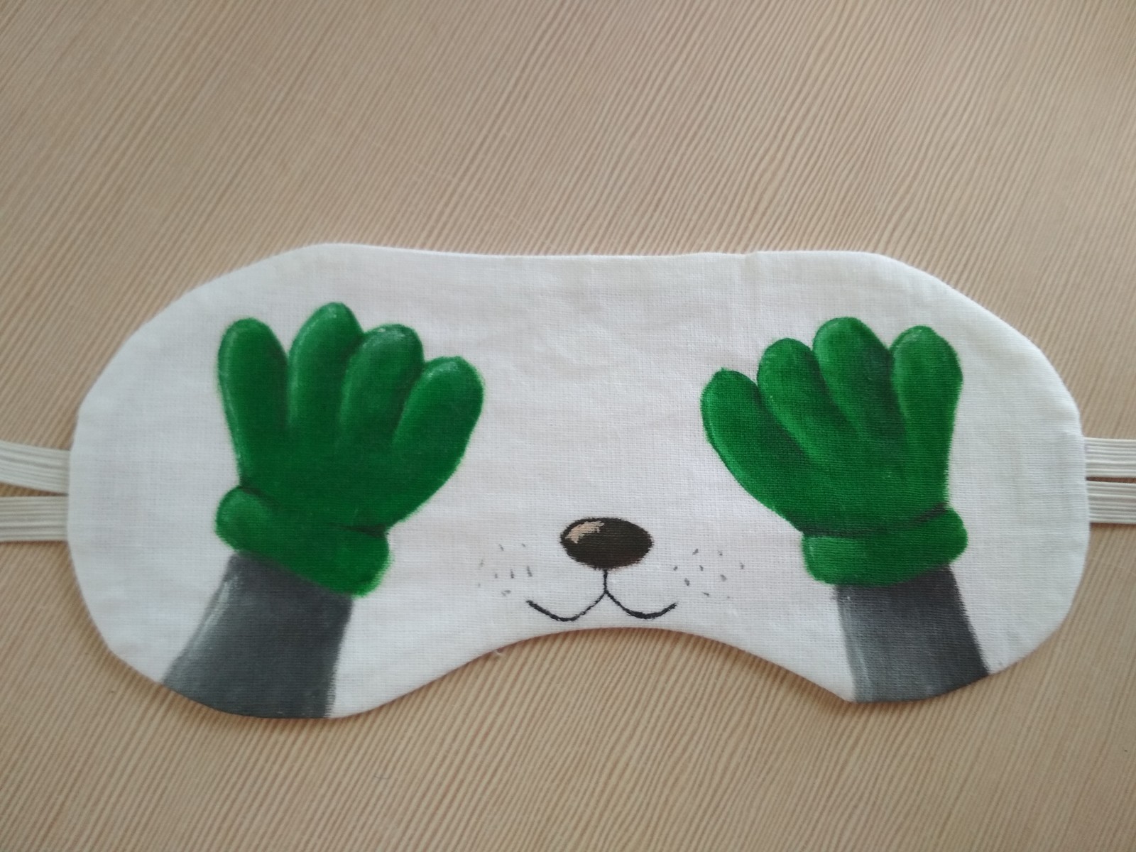 Sleep mask and fabric painting - My, With your own hands, Painting on fabric, Sleep mask