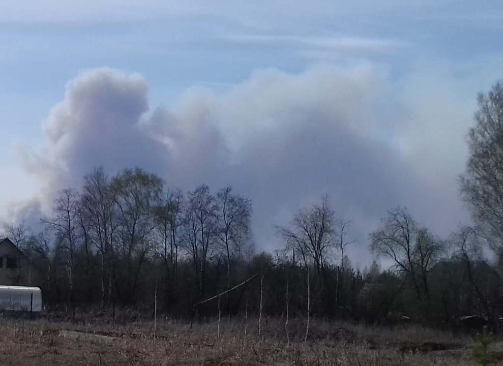 The Kurgan region is on fire. - My, Mound, Kurgan region, Fire, Element, Longpost, Negative