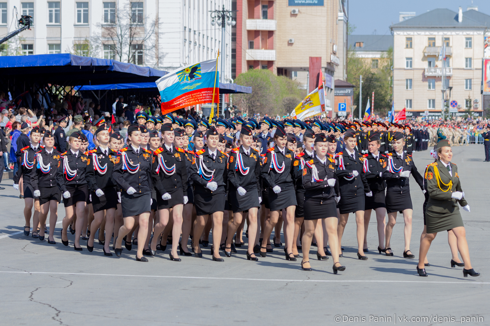 Parade in honor of Victory Day in Barnaul - My, Victory Day, Victory parade, Firework, Day of Remembrance, Barnaul, Longpost, May 9 - Victory Day