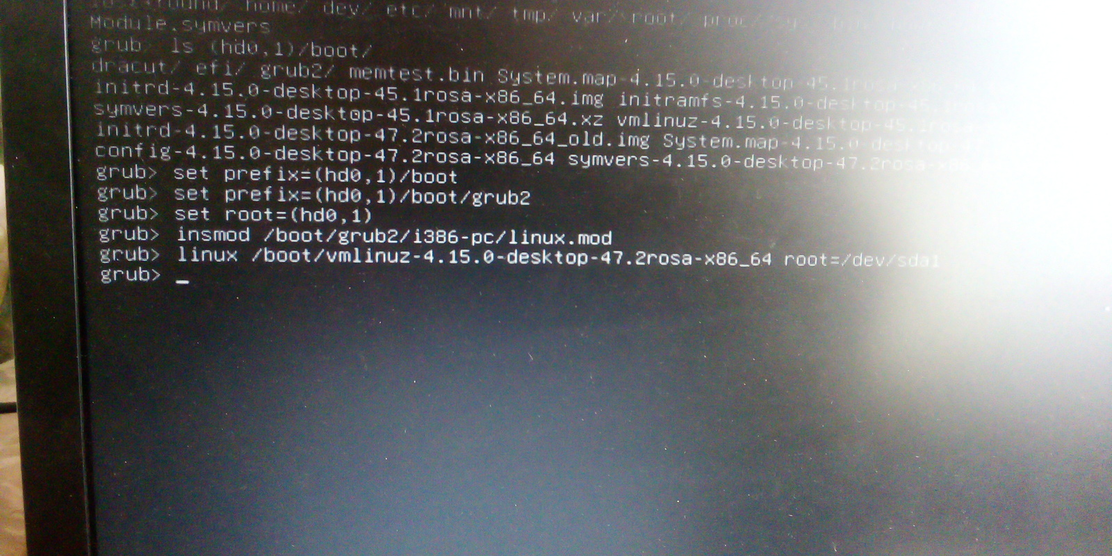 GRUB2. Восстановление. Запуск системы. - Моё, Linux, Grub2, Команды linux, Длиннопост