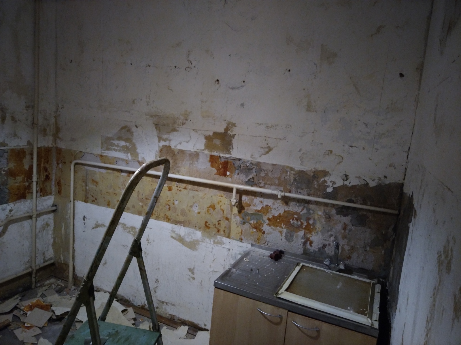 On the acquisition of real estate. Part 3. Start of renovation, kitchen. - My, Longpost, Repair, Apartment, Designer, Kitchen, Stalinist architecture, Electrician