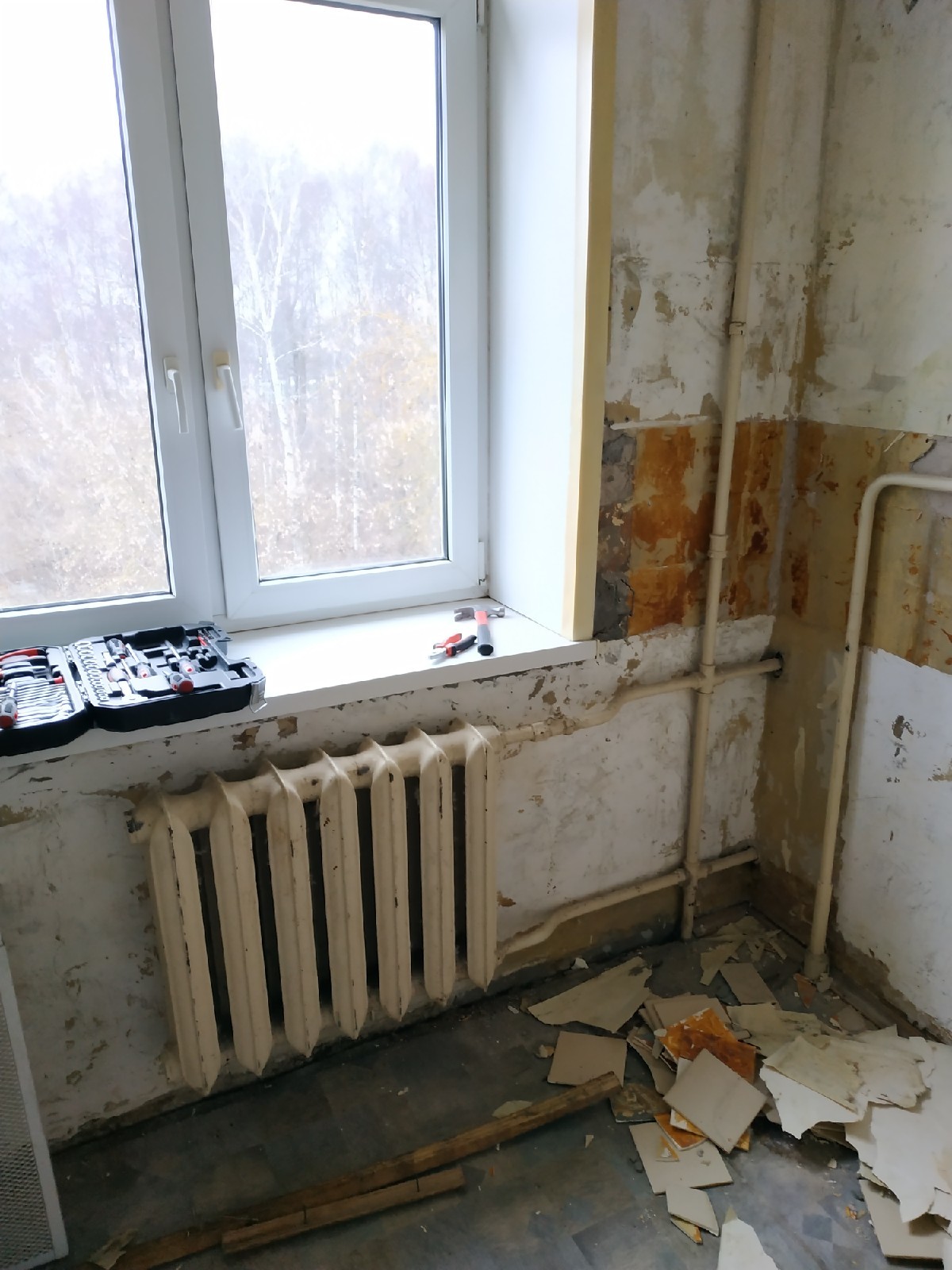 On the acquisition of real estate. Part 3. Start of renovation, kitchen. - My, Longpost, Repair, Apartment, Designer, Kitchen, Stalinist architecture, Electrician