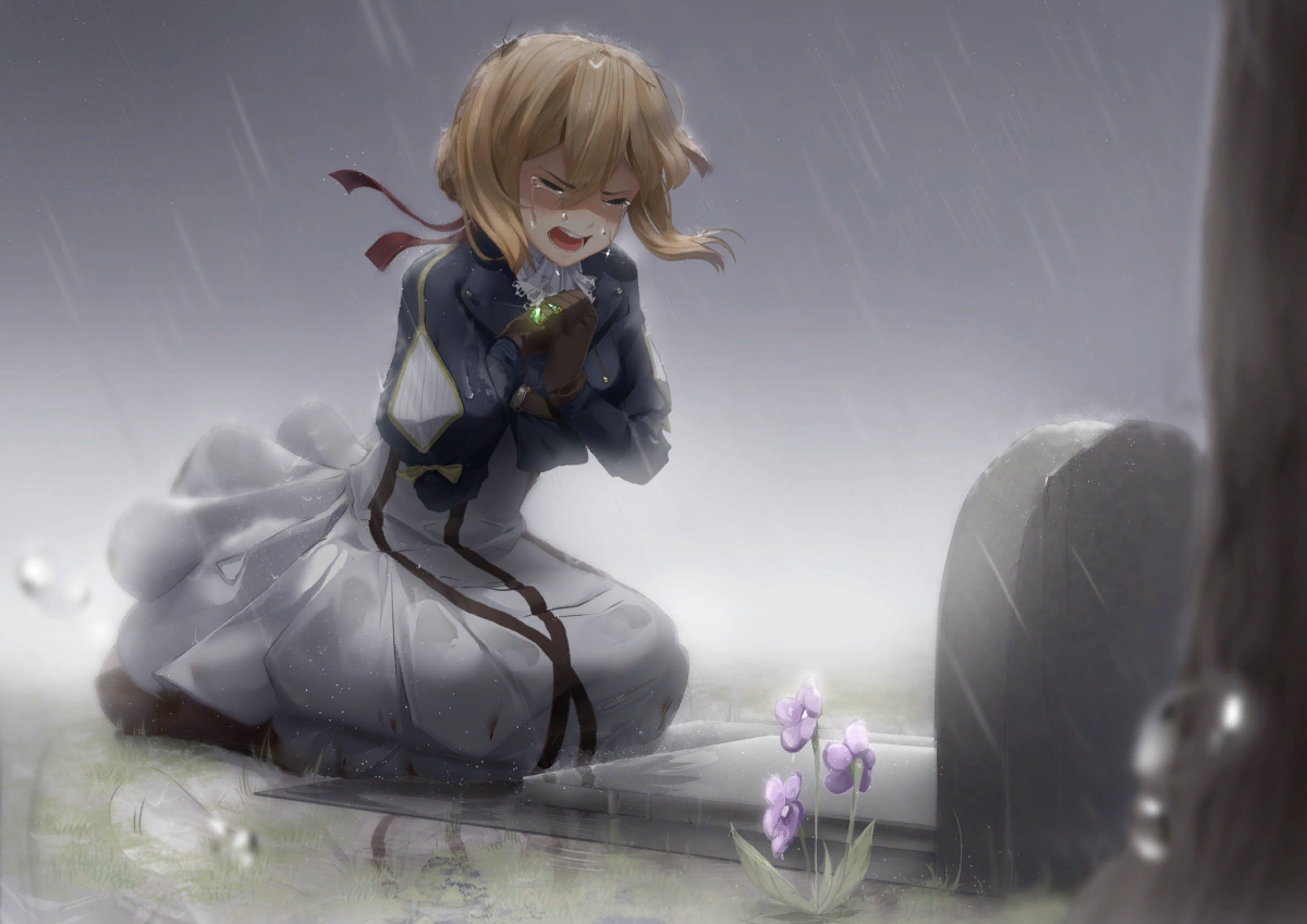 Shattering - Violet Evergarden, Anime art, Anime, Art