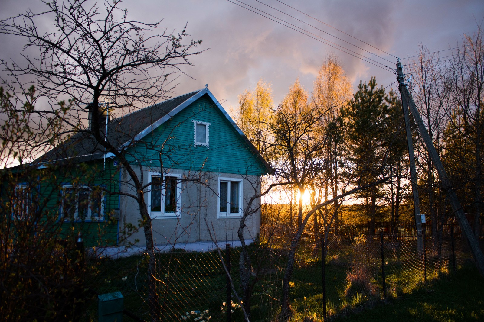 Sunset in the village - My, Canon EOS 100d, The photo, Beginning photographer, Village, Sunset, Tver region