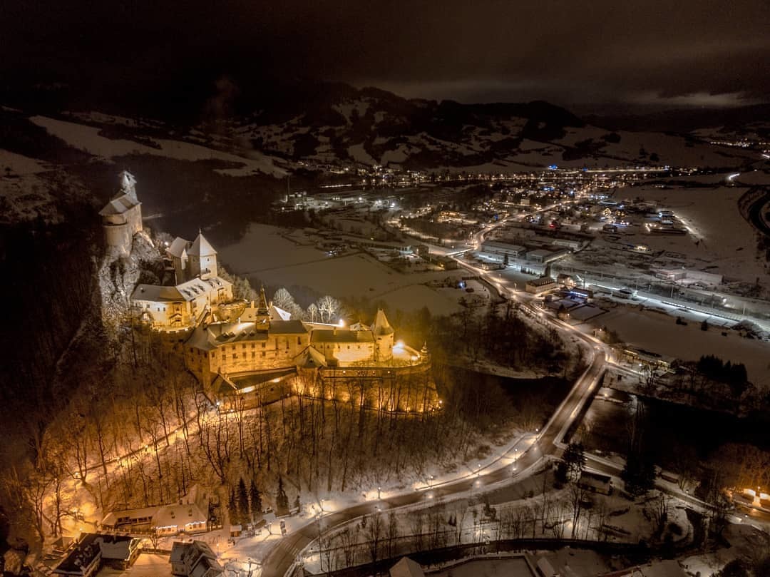 Orava city. - The photo, Lock, Landscape, Slovakia, Longpost