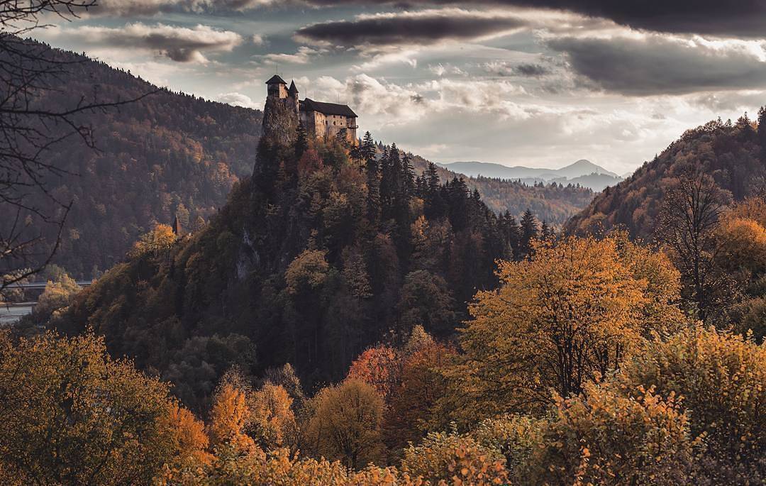 Orava city. - The photo, Lock, Landscape, Slovakia, Longpost