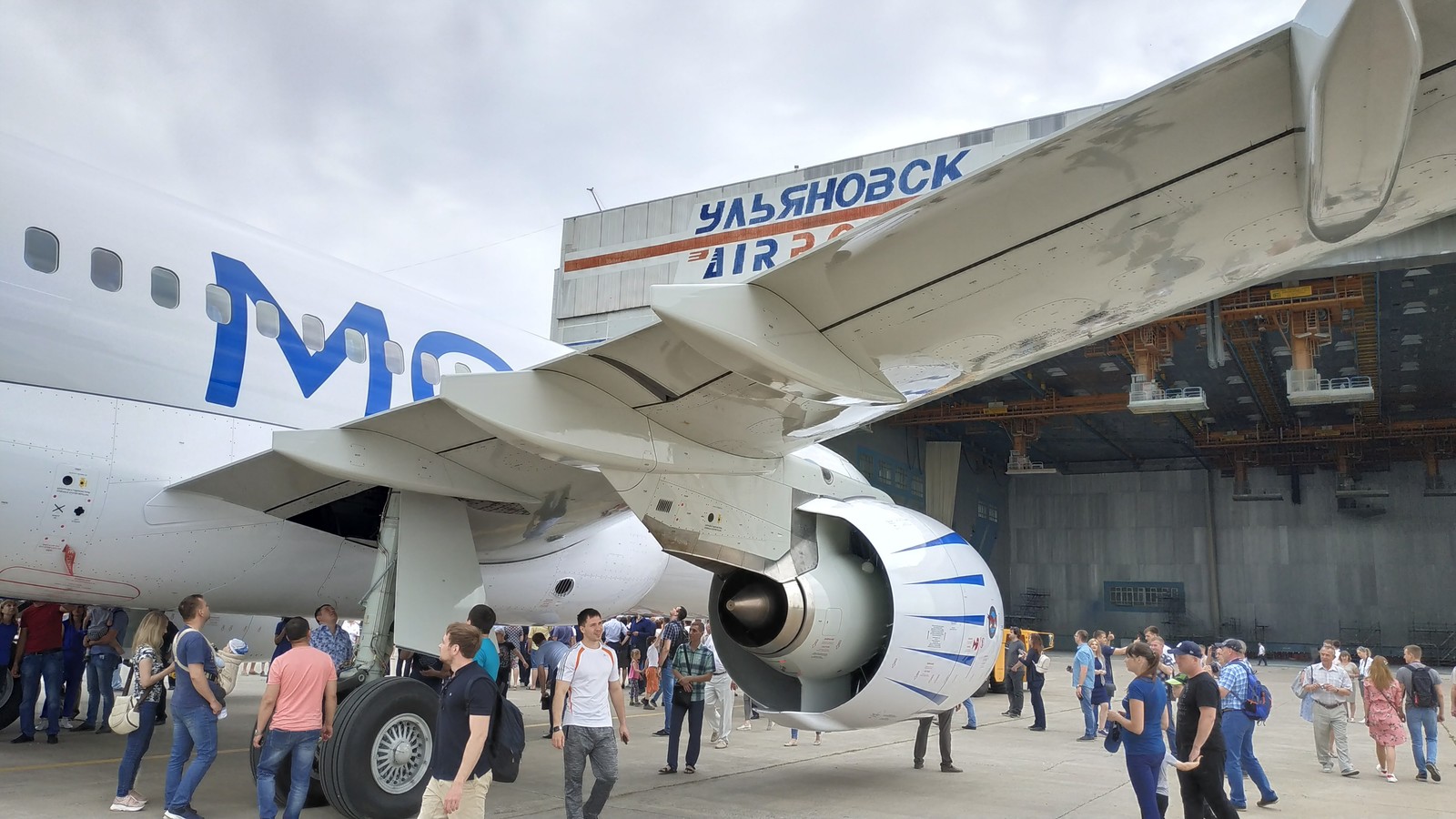 MS 21-300 after painting. Ulyanovsk. - My, , Ulyanovsk, Video, Longpost, Airplane, MS-21