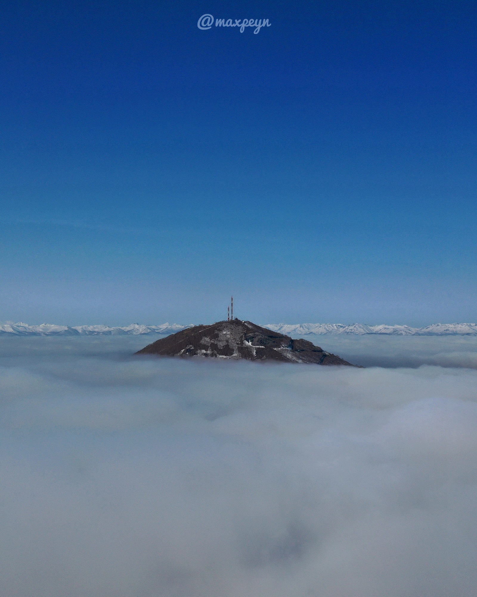 Sopka Mishennaya - My, Kamchatka, Petropavlovsk-Kamchatsky, Fog, DJI Mavic PRO, Target Hill, Sky, The nature of Russia