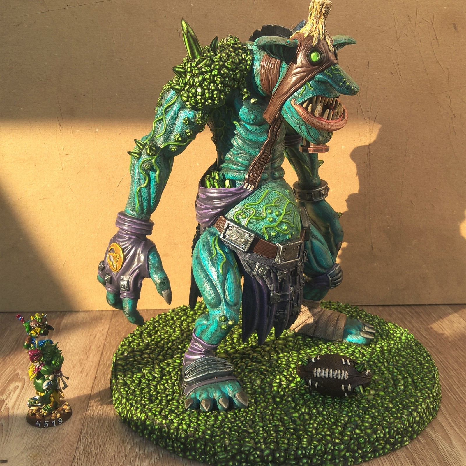 Blood Bowl Warp troll - My, Blood Bowl, , Warhammer, Figurine, , Longpost, Figurines