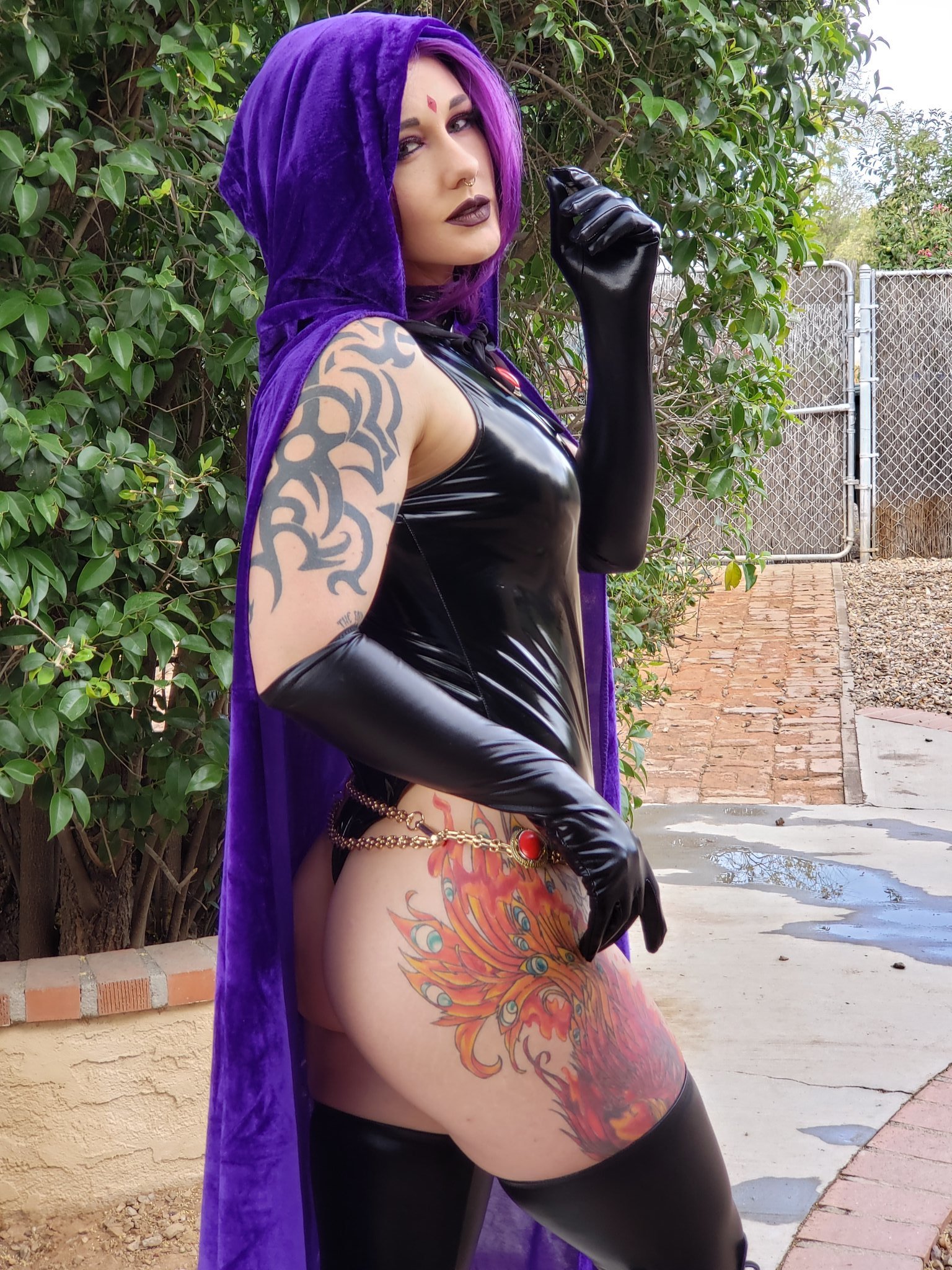 Raven - NSFW, Cosplay, Girls, Strong girl, The photo, Dc comics, Teen titans, Raven, Longpost