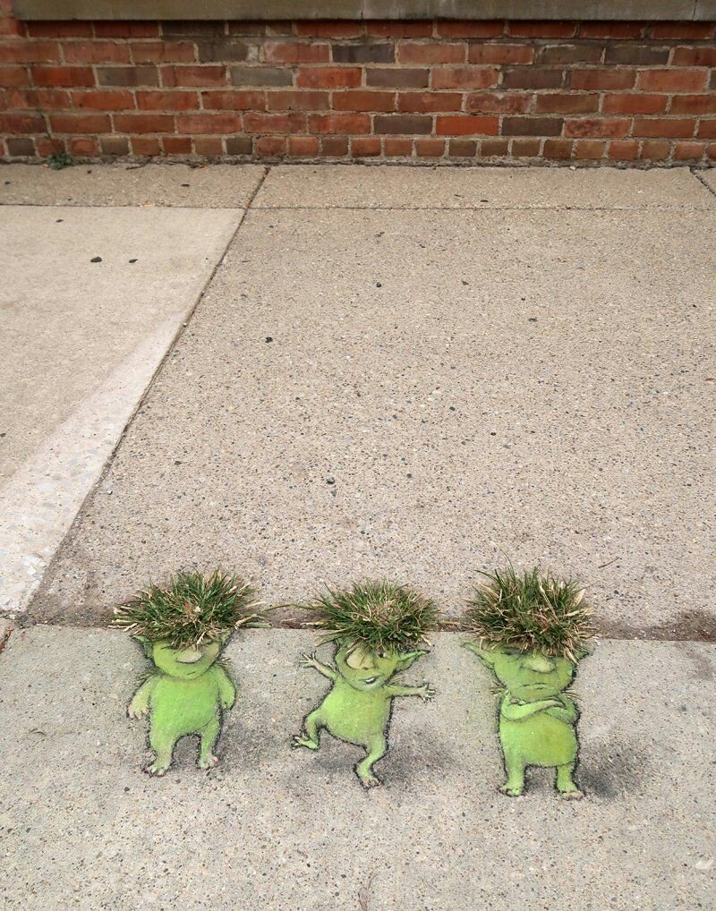 Street art - Grass, Drawing, Street art