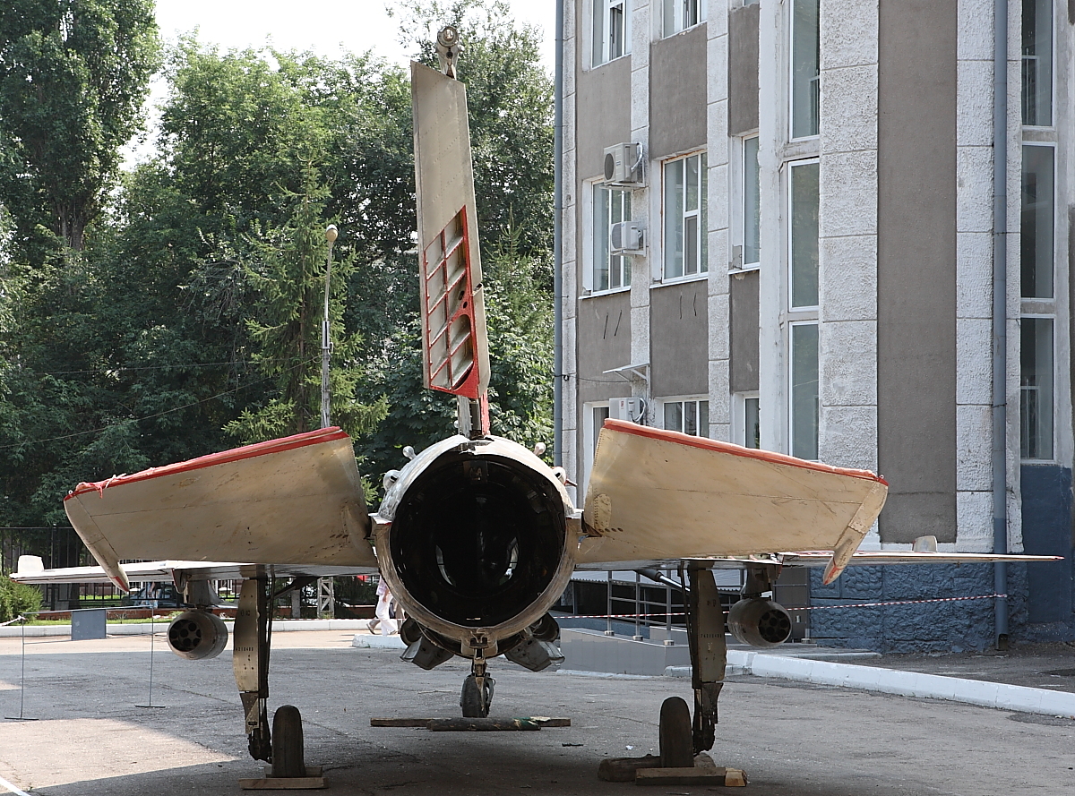 MiG-21F-13 in the yard of the Saratov GTU - My, Fighter, MiG-21, MiG-21F-13, Saratov, SSTU, Longpost