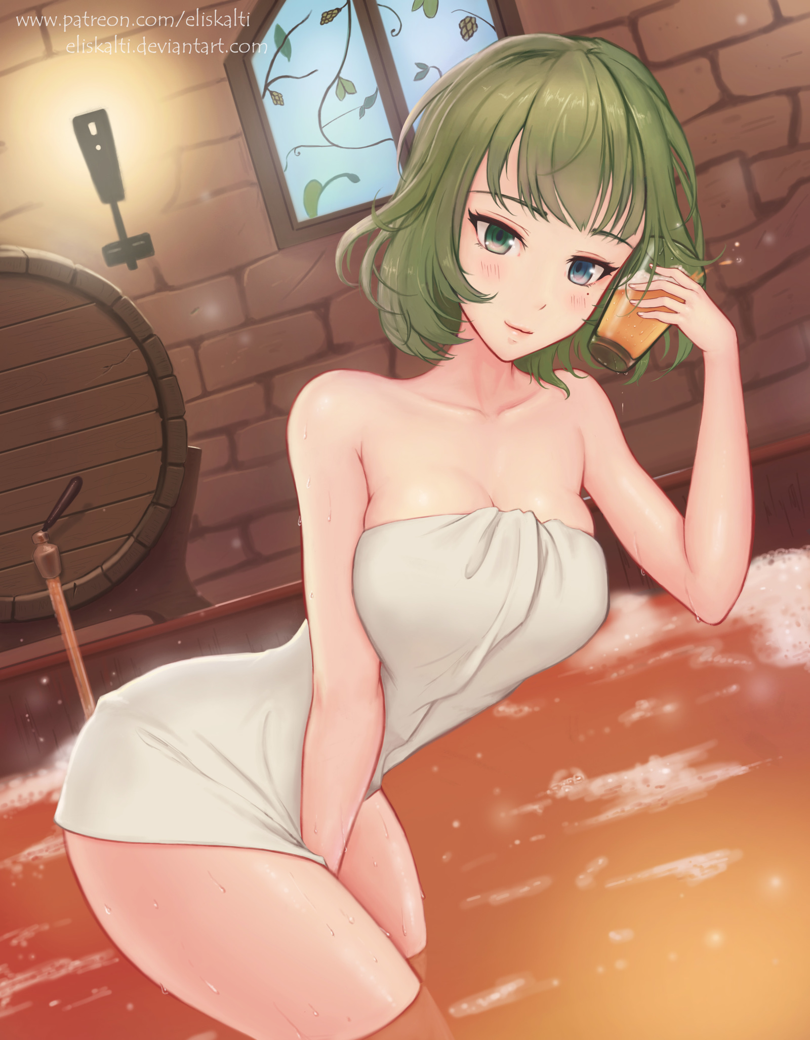 Takagaki kaede - NSFW, Eliskalti, Anime art, Art, Anime, Takagaki kaede, Longpost