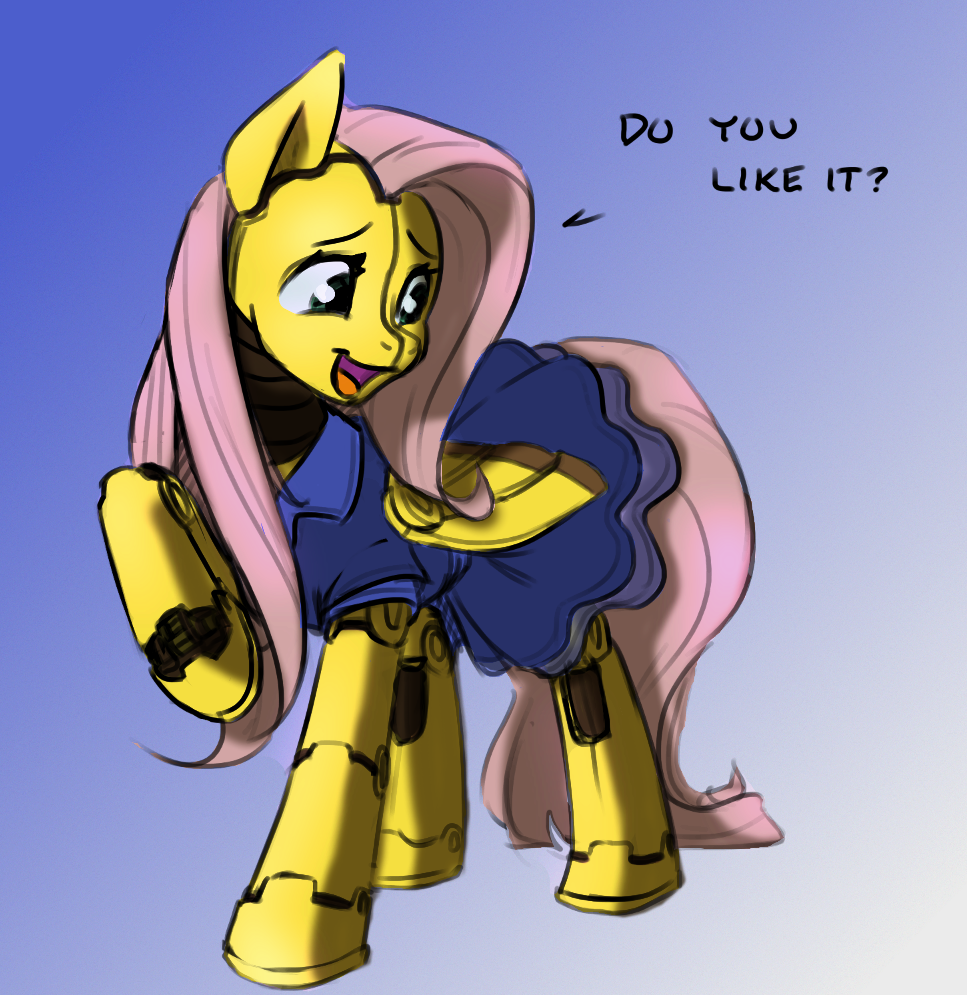 How do you like that, Elon Musk? - My little pony, Fluttershy, Robotpony