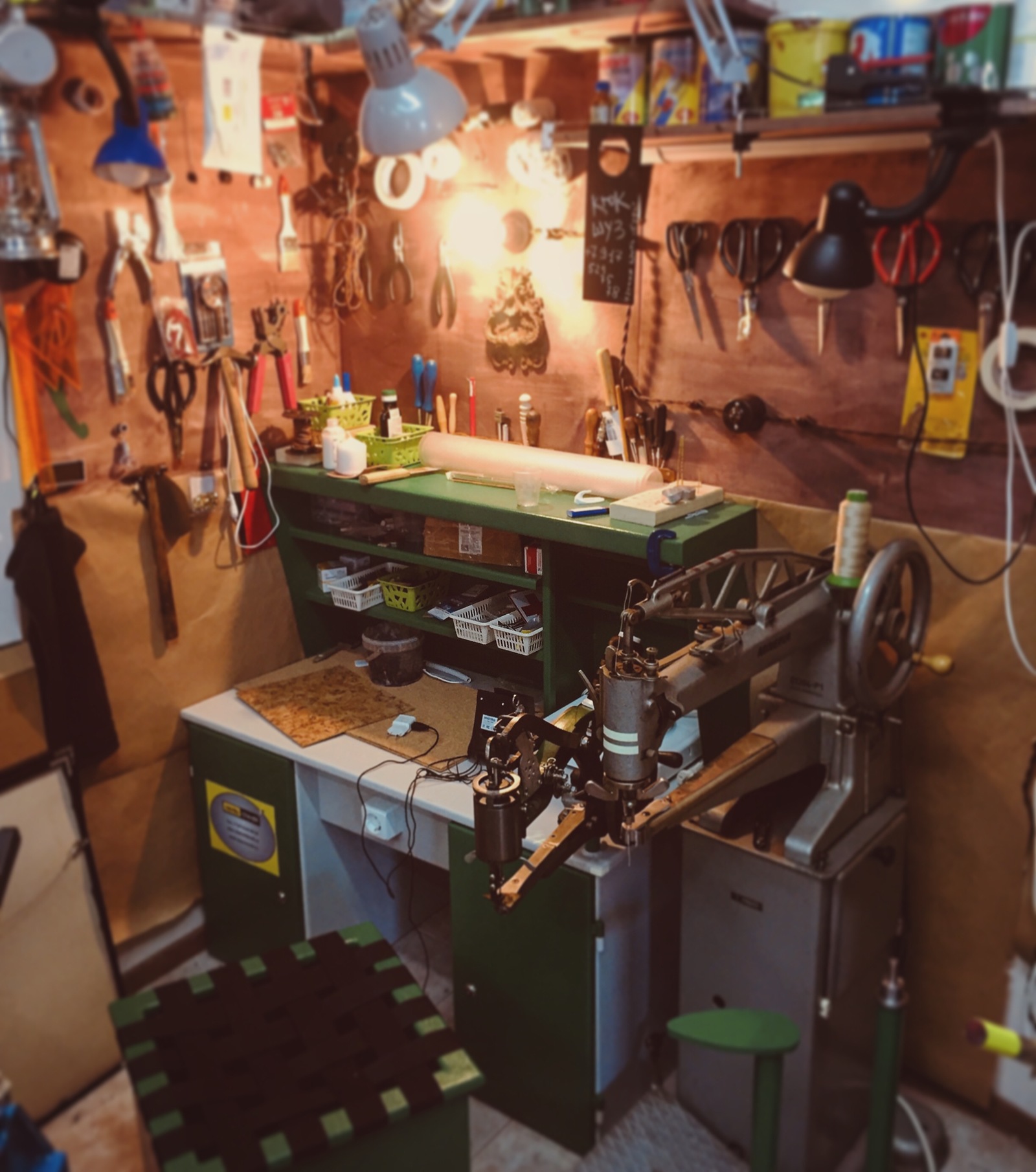 Shoemaker's workshop - My, Workshop, Workplace, Shoes, Handmade, Tools