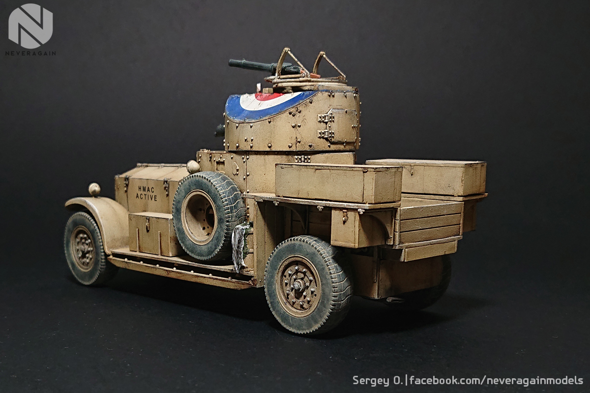 English fighting aristocrat. - My, Stand modeling, Scale model, Armored car, Rolls-royce, Scale 1:35, Hobby, Longpost