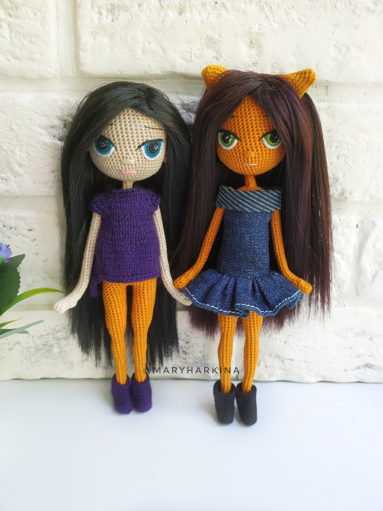 Interior dolls - My, Knitted toys, Doll, Knitting, Handmade, Longpost