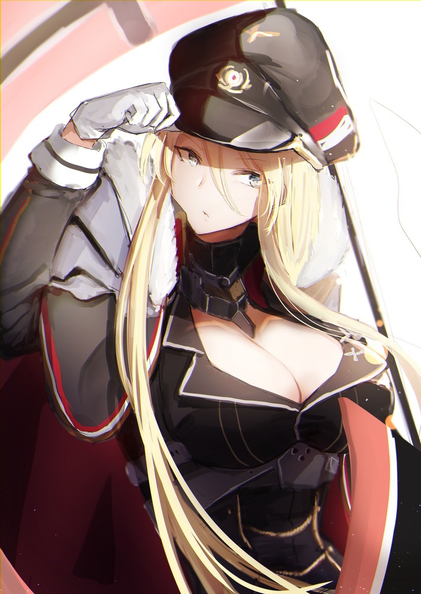 Bismarck - Azur Lane, Bismarck, Sugoi Dekai, Anime Art, Аниме, Арт, Kriegsmarine