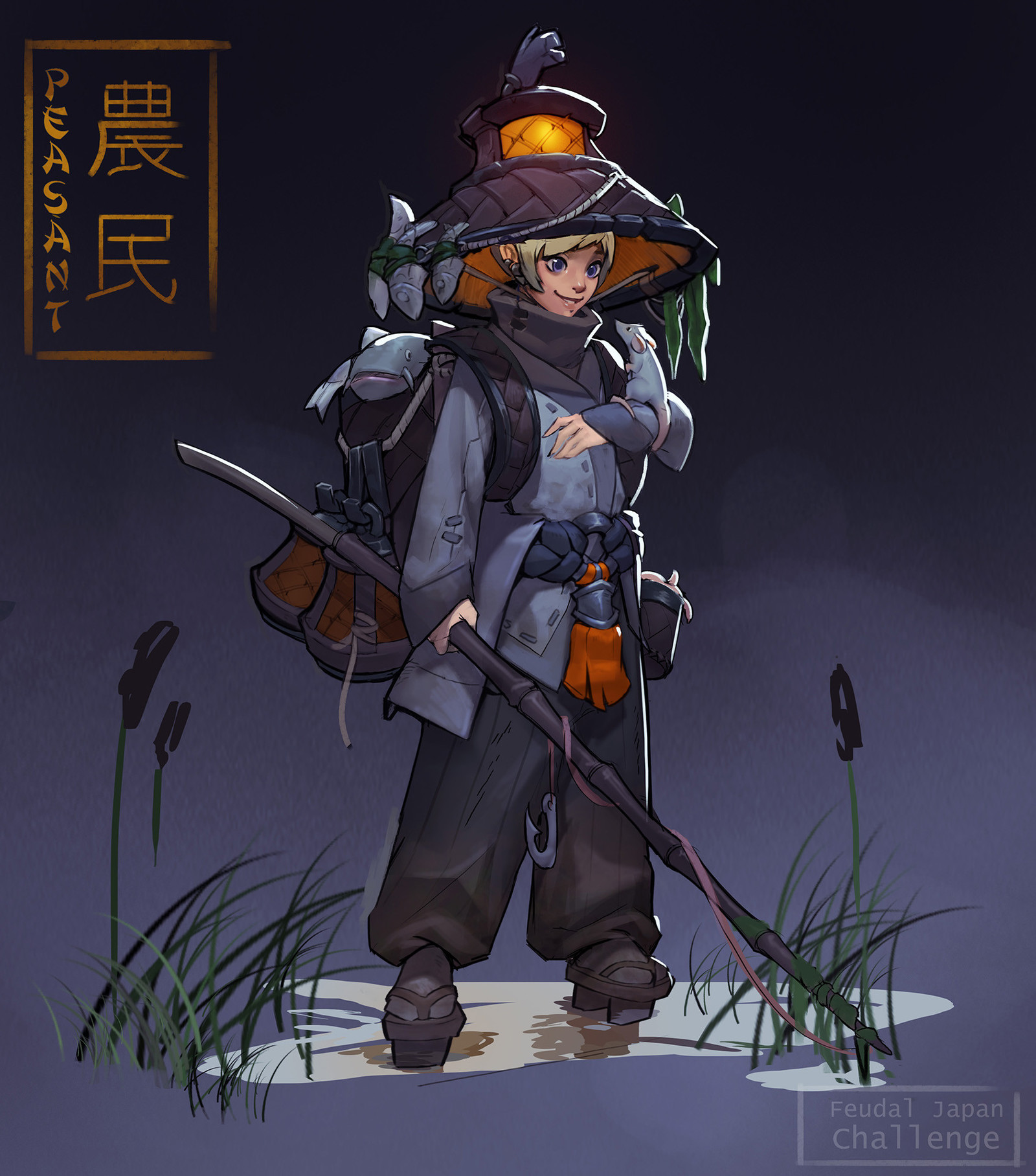 Feudal Japan Challenge by Moritz Cremer - Арт, Челлендж, Artstation, Япония, Длиннопост, Olya Anufrieva